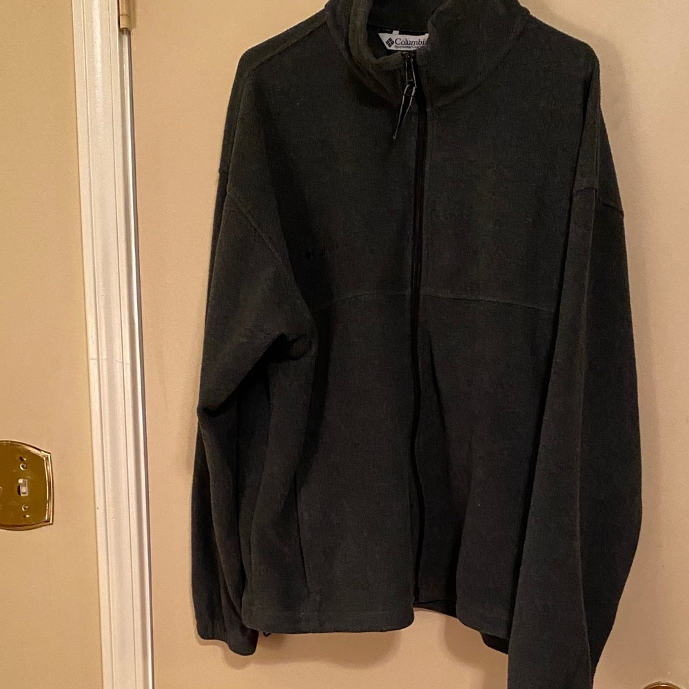 Columbia Men's Dark Gray Zip-Up Fleece XXL